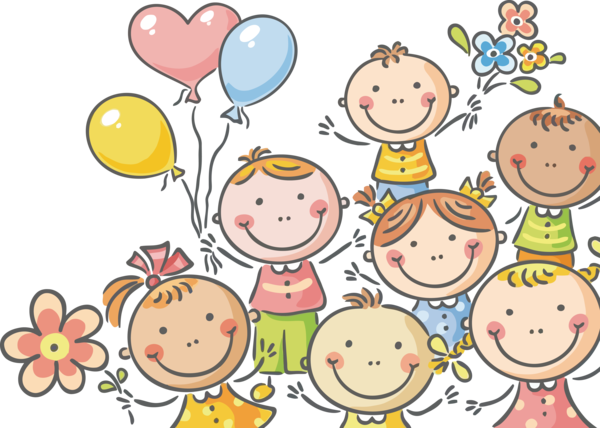 Transparent International Children's Day Cartoon Facial expression People for Children's Day for International Childrens Day