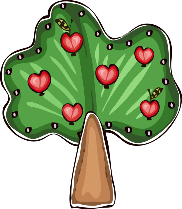 Transparent Tu Bishvat Heart Plant Holly for Tu Bishvat Tree for Tu Bishvat