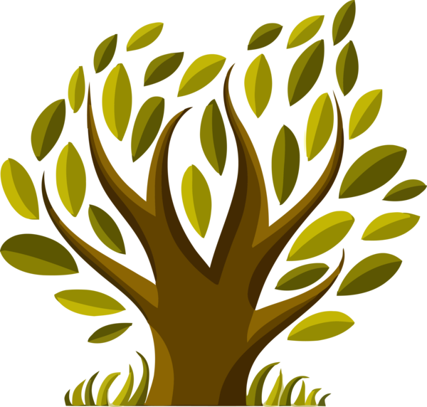 Transparent Tu Bishvat Green Leaf Yellow for Tu Bishvat Tree for Tu Bishvat