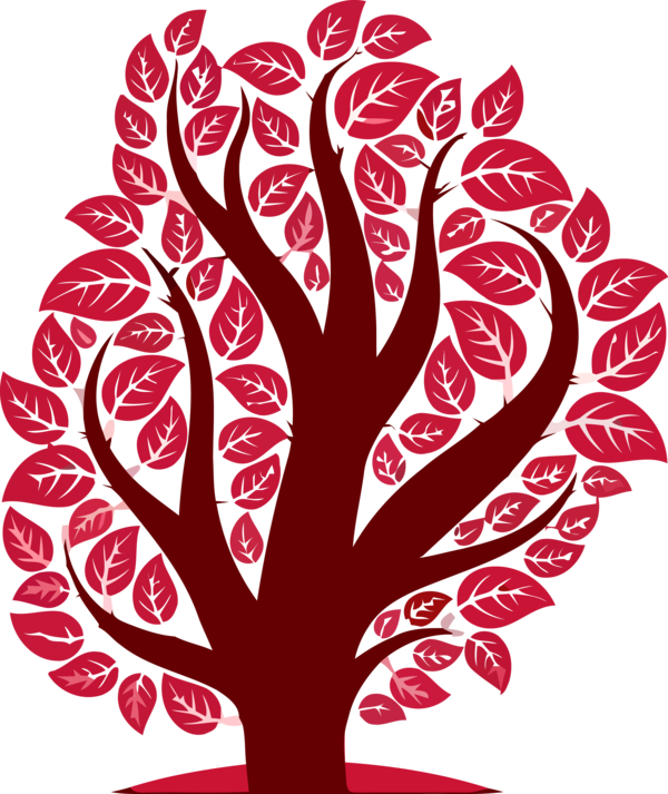Transparent Tu Bishvat Leaf Red Plant for Tu Bishvat Tree for Tu Bishvat