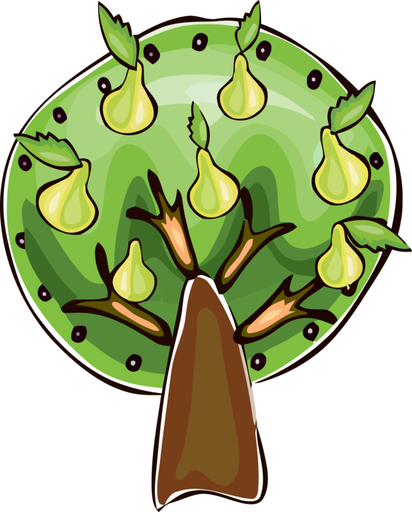 Transparent Tu Bishvat Cartoon Leaf Plant for Tu Bishvat Tree for Tu Bishvat