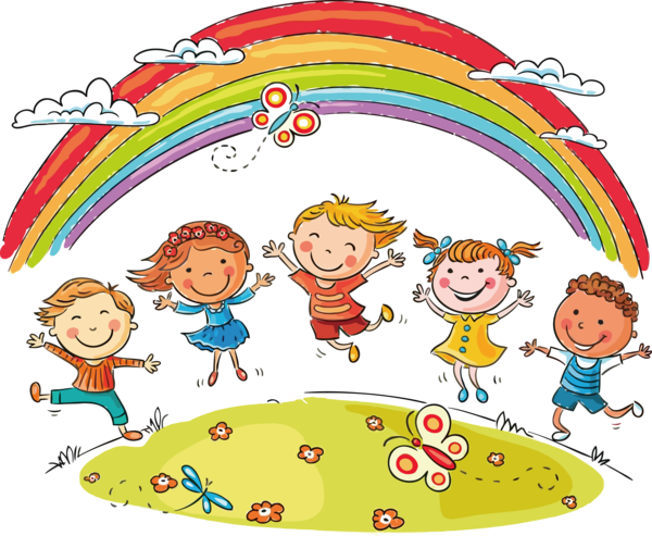 Transparent International Children's Day Cartoon Playing with kids Child for Children's Day for International Childrens Day