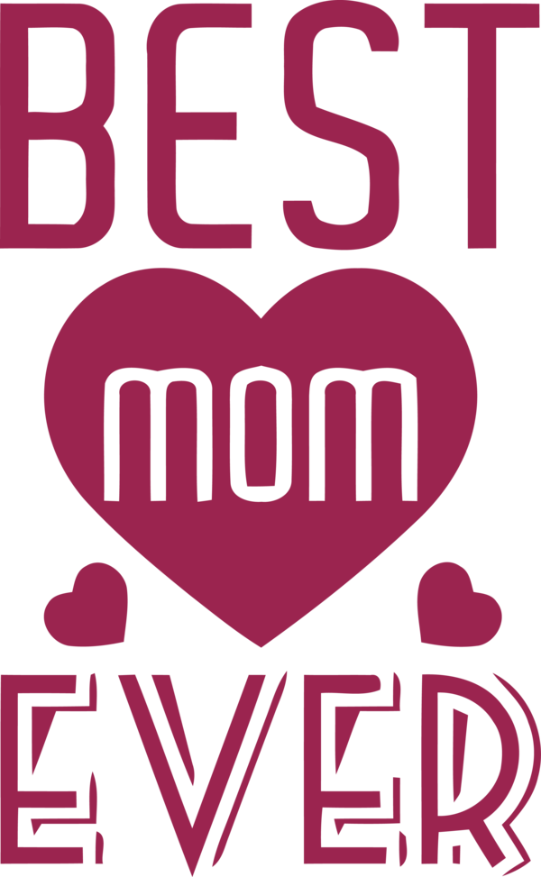 Transparent Mother's Day Font Text Pink for Happy Mother's Day for Mothers Day