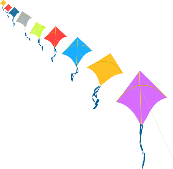 Transparent Makar Sankranti Line Umbrella Kite for Happy Makar Sankranti for Makar Sankranti