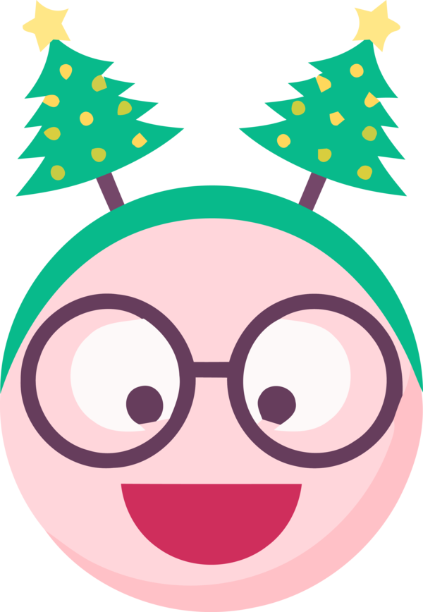 Transparent Christmas Facial expression Nose Green for Christmas Ornament for Christmas