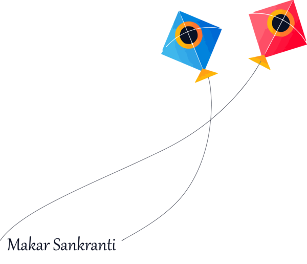 Transparent Makar Sankranti Kite Line Mail for Happy Makar Sankranti for Makar Sankranti