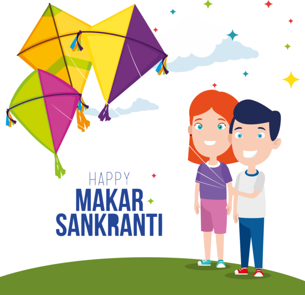 Transparent Makar Sankranti Line Child Happy for Happy Makar Sankranti for Makar Sankranti