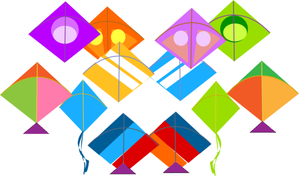 Transparent Makar Sankranti Line Design for Happy Makar Sankranti for Makar Sankranti