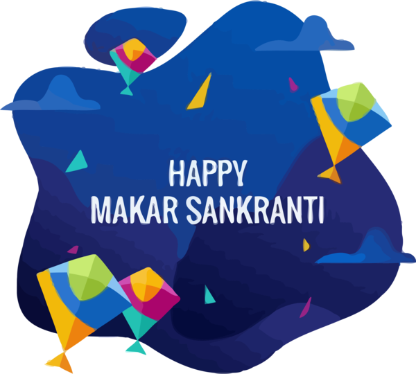Transparent Makar Sankranti Text Font Line for Happy Makar Sankranti for Makar Sankranti