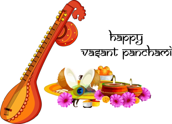 Transparent Vasant Panchami Musical instrument String instrument String instrument for Happy Vasant Panchami for Vasant Panchami