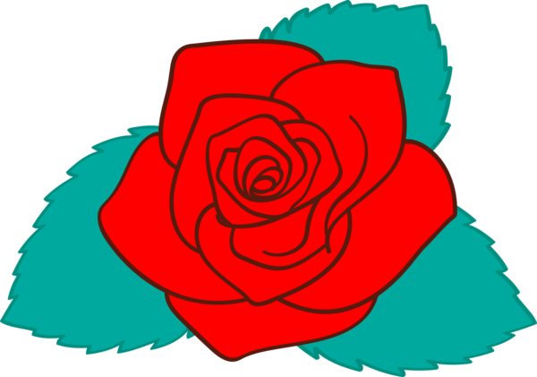 Transparent Valentine's Day Rose Red Blue for Rose for Valentines Day