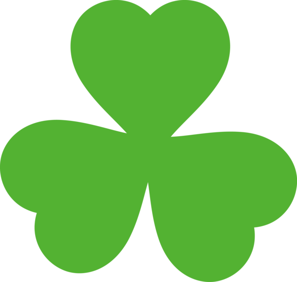 Transparent St Patrick's Day Green Leaf Shamrock for Shamrock for St Patricks Day