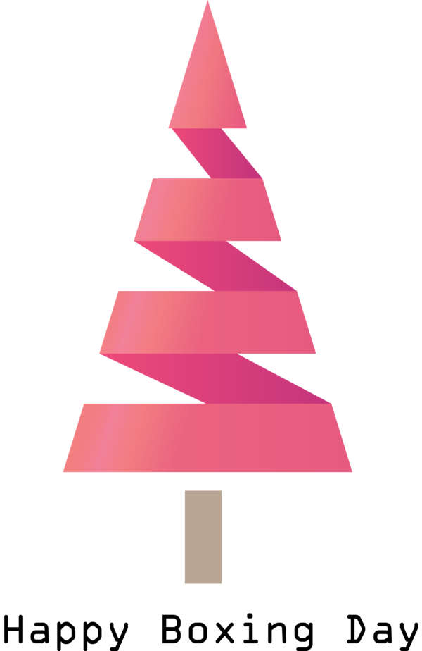 Transparent Boxing Day Pink Christmas tree Tree for Happy Boxing Day for Boxing Day