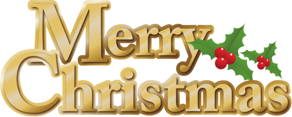 Transparent Christmas Text Font Logo for Merry Christmas for Christmas