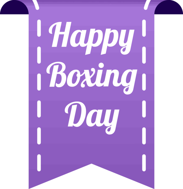 Transparent Boxing Day Violet Text Purple for Happy Boxing Day for Boxing Day