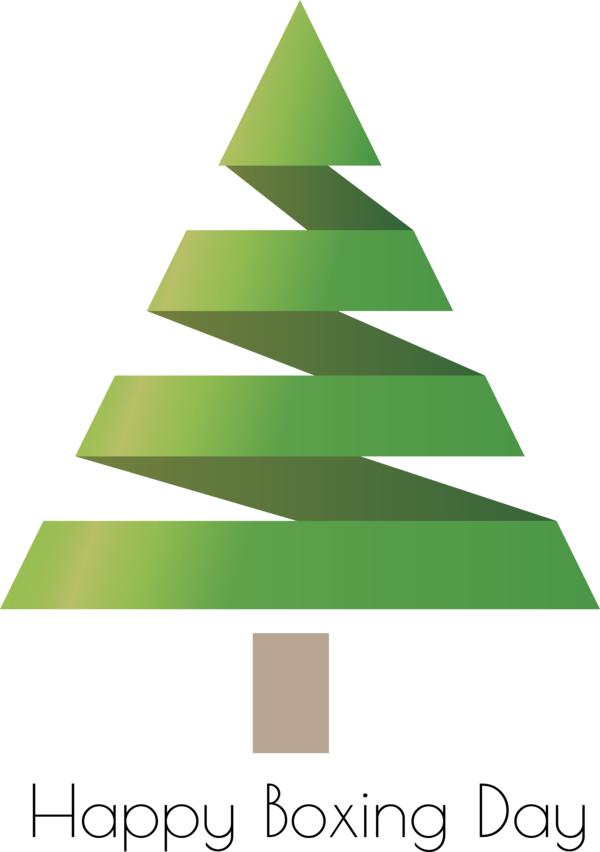 Transparent Boxing Day Christmas tree Green oregon pine for Happy Boxing Day for Boxing Day