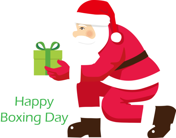 Transparent Boxing Day Santa claus Christmas for Happy Boxing Day for Boxing Day