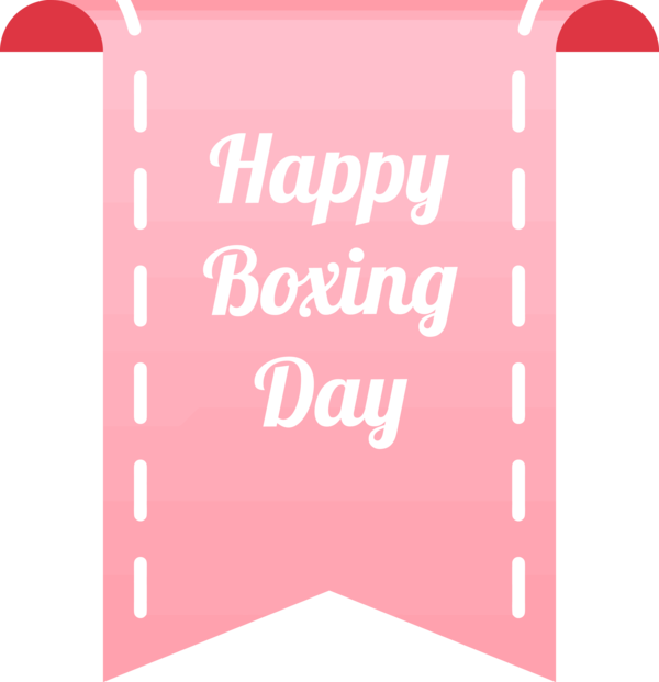 Transparent Boxing Day Pink Text Font for Happy Boxing Day for Boxing Day