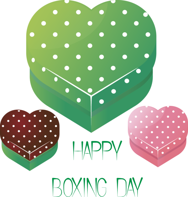 Transparent Boxing Day Heart Pattern Baking cup for Happy Boxing Day for Boxing Day