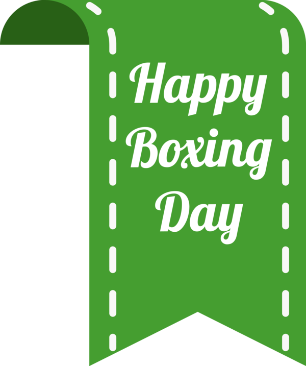 Transparent Boxing Day Green Line Font for Happy Boxing Day for Boxing Day