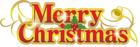 Transparent Christmas Text Font Logo for Merry Christmas for Christmas