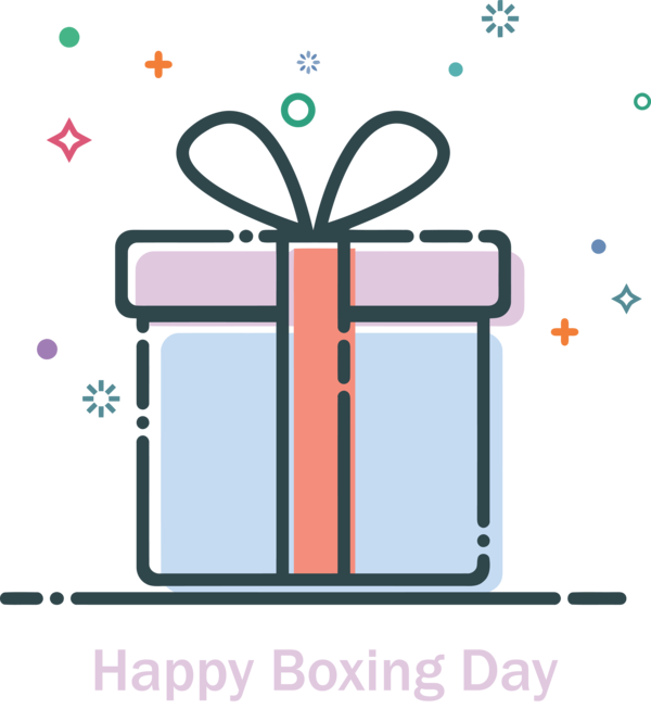 Transparent Boxing Day Line for Happy Boxing Day for Boxing Day