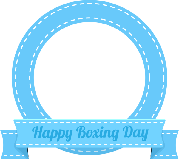 Transparent Boxing Day Aqua Turquoise Circle for Happy Boxing Day for Boxing Day