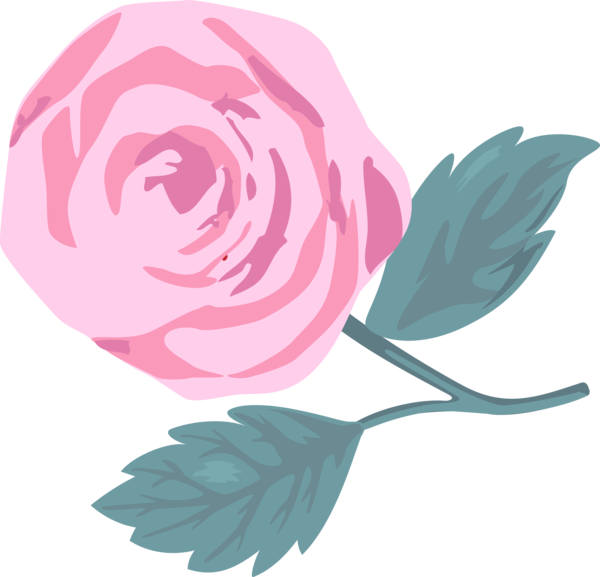 Transparent Valentine's Day Flower Pink Leaf for Rose for Valentines Day