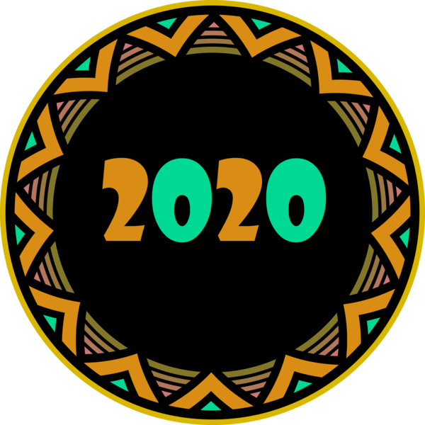 Transparent New Year Emoticon Circle Icon for Happy New Year 2020 for New Year