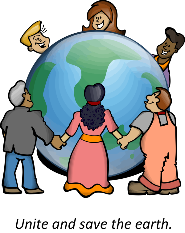 Transparent Earth Day People Cartoon Social group for Happy Earth Day for Earth Day