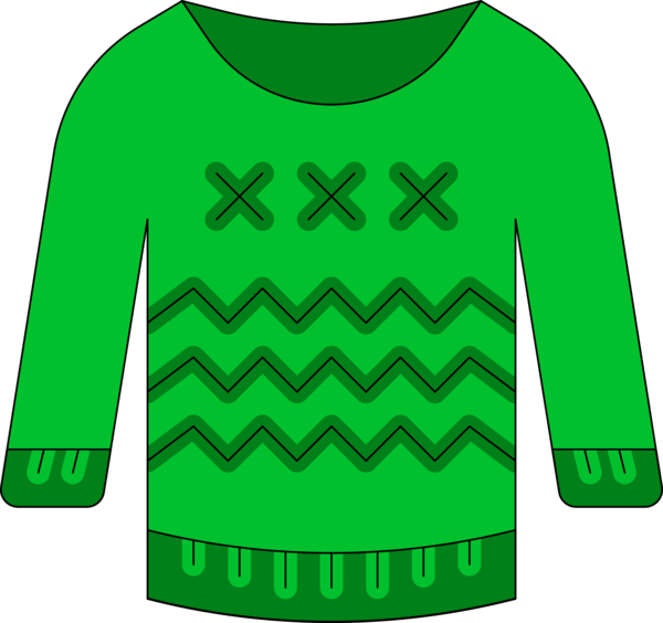 Transparent Christmas Green Clothing Sweater for Christmas Ornament for Christmas