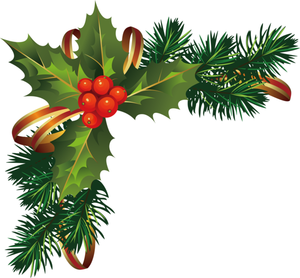 Transparent Christmas Holly Tree Plant for Christmas Garland for Christmas