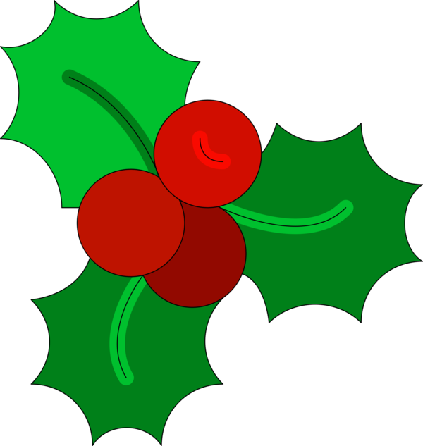 Transparent Christmas Leaf Holly Plant for Holly for Christmas