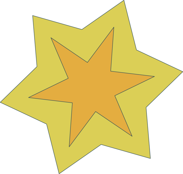 Transparent Christmas Yellow Star for Christmas Star for Christmas