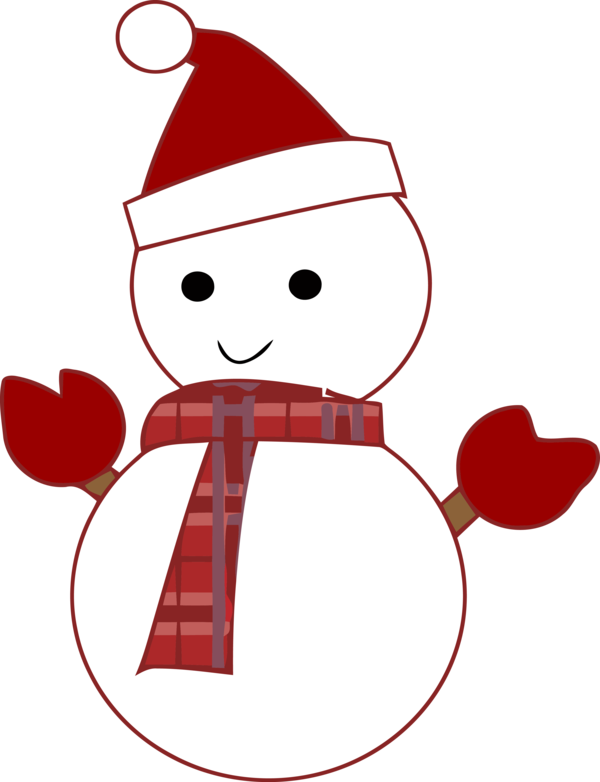 Transparent Christmas Cartoon for Snowman for Christmas