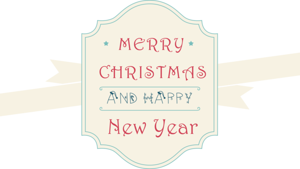 Transparent Christmas Text Font Label for Merry Christmas for Christmas