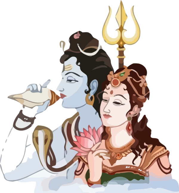 Transparent Maha Shivaratri Cartoon Head Animation for Happy Maha Shivaratri for Maha Shivaratri