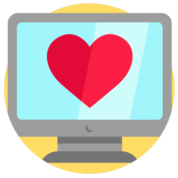 Transparent Valentine's Day Heart Technology Icon for Valentine Heart for Valentines Day