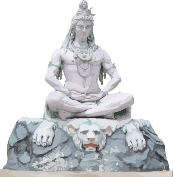 Transparent Maha Shivaratri Statue Stone carving Sculpture for Happy Maha Shivaratri for Maha Shivaratri