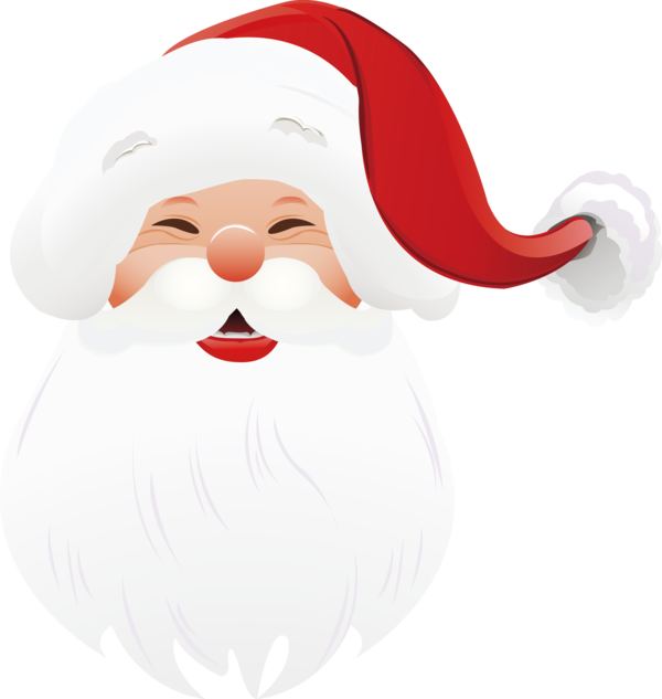 Transparent Christmas Santa claus Cartoon Moustache for Santa for Christmas