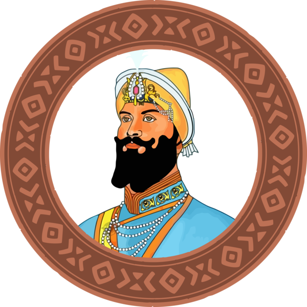Transparent Guru Gobind Singh Jayanti Facial hair Moustache Label for Guru Gobind Singh for Guru Gobind Singh Jayanti