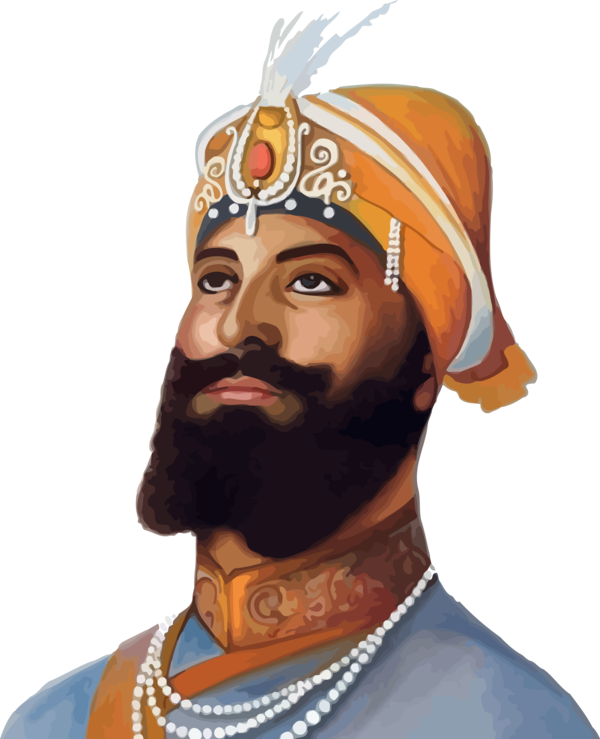 Transparent Guru Gobind Singh Jayanti Turban Dastar Headgear for Guru Gobind Singh for Guru Gobind Singh Jayanti