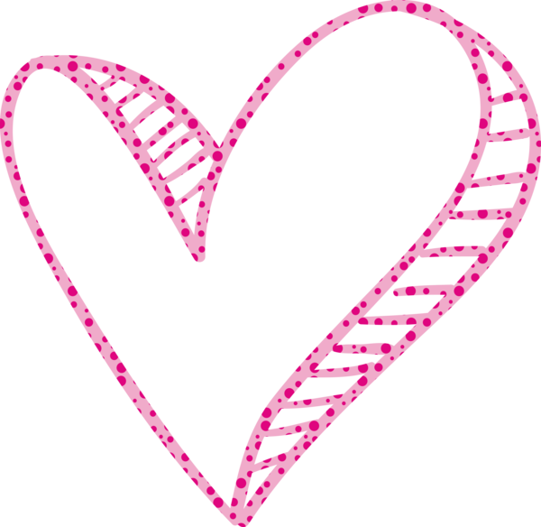 Transparent Valentine's Day Heart Pink Line for Valentine Heart for Valentines Day