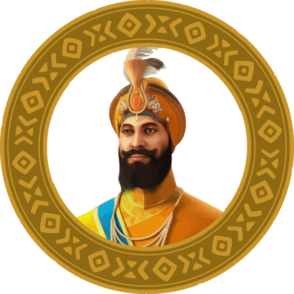 Transparent Guru Gobind Singh Jayanti Label Logo Symbol for Guru Gobind Singh for Guru Gobind Singh Jayanti