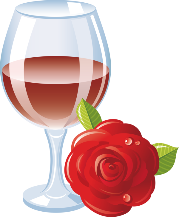 Transparent Valentine's Day Stemware Wine glass Glass for Valentines for Valentines Day