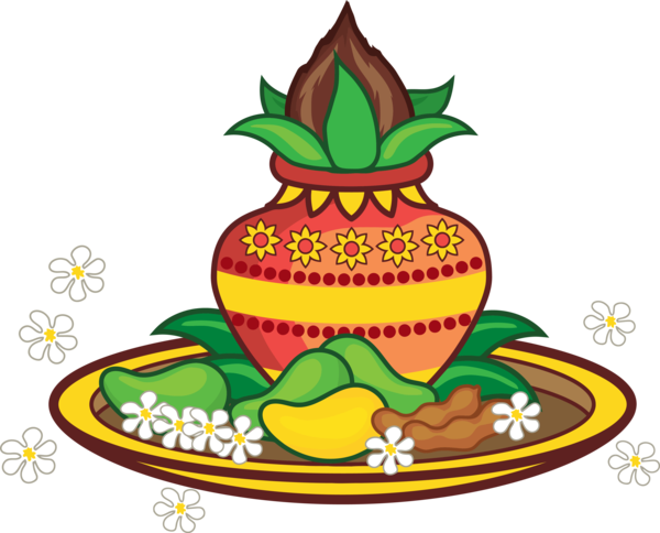 Transparent Ugadi Leaf Plant Cake for Happy Ugadi for Ugadi