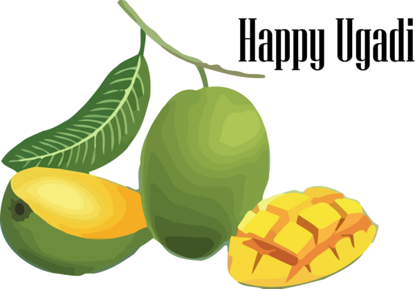 Transparent Ugadi Fruit Natural foods Plant for Happy Ugadi for Ugadi