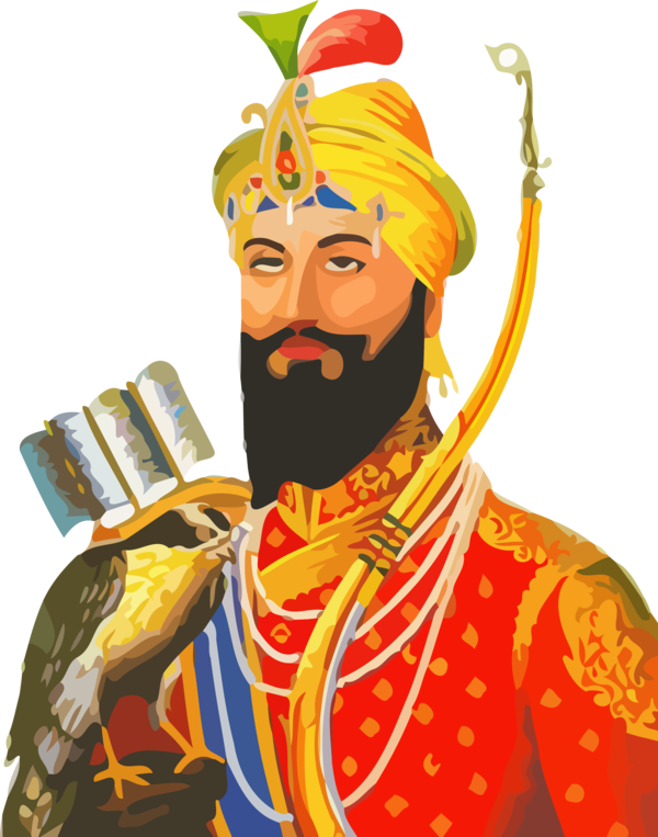 Transparent Guru Gobind Singh Jayanti Guru Moustache Facial hair for Guru Gobind Singh for Guru Gobind Singh Jayanti