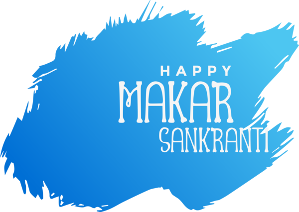 Transparent Makar Sankranti Text Logo Font for Happy Makar Sankranti for Makar Sankranti