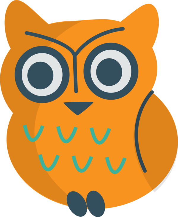 Transparent Christmas Owl Orange Yellow for Christmas Animals for Christmas